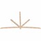 Ekena Millwork Alberta Smooth Timber Gable Bracket, Douglas Fir, 108"W x 68"H x 1 1/2"D x 3 1/2"F, 15/12 Pitch GBW108X68X0204ALB00SDF - alternate 3